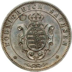 Germany Saxony 5 Pfennige 1864 B PCGS AU Detail