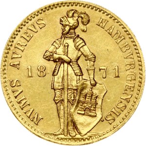 Germania Hamburg Ducat 1871 B