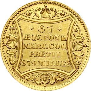 Germany Hamburg Ducat 1871 B