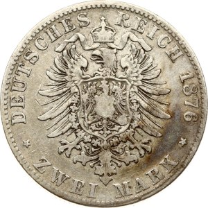 Germany Bavaria 2 Mark 1876 D