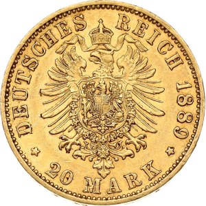 Germany Prussia 20 Mark 1889 A