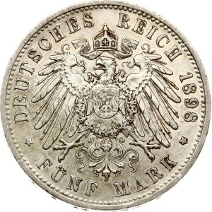 Germany Prussia 5 Mark 1898 A