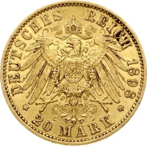 Germany Prussia 20 Mark 1898 A