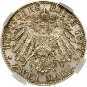 Germany Prussia 2 Mark 1899 A NGC MS 63