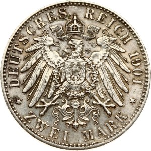 Germany Prussia 2 Mark 1901 A Kingdom of Prussia