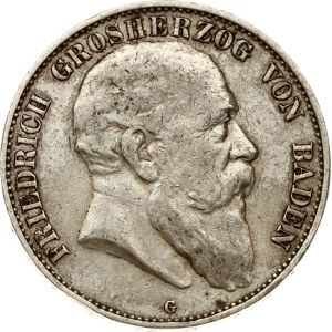 Germany Baden 5 Mark 1903 G