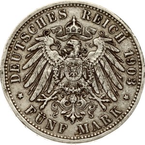 Germany Baden 5 Mark 1903 G