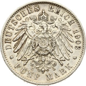 Germany Württemberg 5 Mark 1903 F