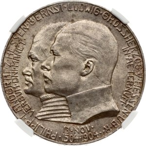 Germany Hesse-Darmstadt 5 Mark 1904 Philipp the Magnanimous NGC MS 63
