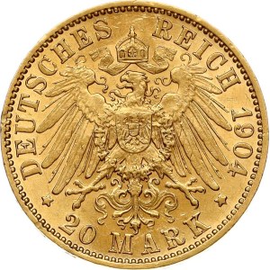 Germany Prussia 20 Mark 1904 A