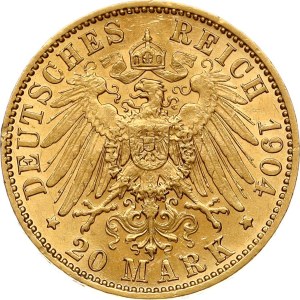 Germany Prussia 20 Mark 1904 A