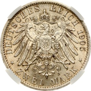 Germany Prussia 2 Mark 1905 A NGC MS 61