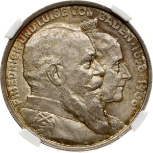 Germany Baden 5 Mark 1906 Wedding Anniversary NGC MS 65