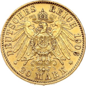 Germany Prussia 20 Mark 1906 A