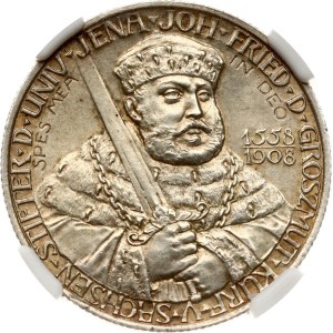 Germany Saxe-Weimar-Eisenach 2 Mark 1908 A Jena University NGC MS 62