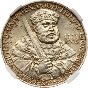 Germany Saxe-Weimar-Eisenach 2 Mark 1908 A Jena University NGC MS 62