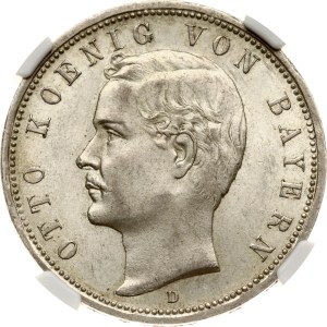 Germany Bavaria 5 Mark 1908 D NGC MS 62