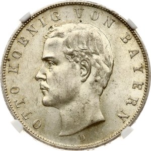 Germany Bavaria 3 Mark 1909 D NGC MS 63