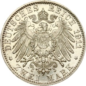 Germany Bavaria 2 Mark 1911 D Birthday