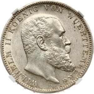 Germany Württemberg 3 Mark 1912 F NGC MS 62