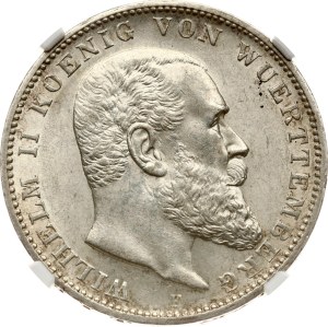 Germany Württemberg 3 Mark 1912 F NGC MS 62