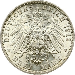 Germany Prussia 3 Mark 1912 A
