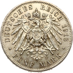 Germany Prussia 5 Mark 1913 A