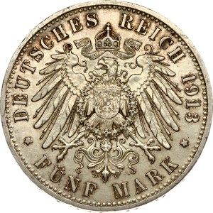 Germany Prussia 5 Mark 1913 A