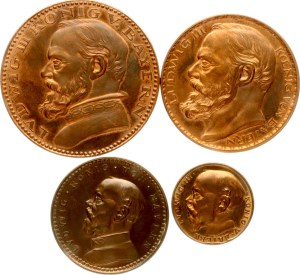 Germany Bavaria 2 - 10 Mark 1913 Pattern Lot of 4 coins