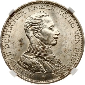 Germany Prussia 3 Mark 1914 A NGC MS 63