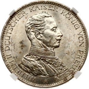 Germany Prussia 3 Mark 1914 A NGC MS 63