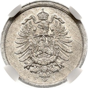 Germany 1 Pfennig 1917 F NGC MINT ERROR MS 62