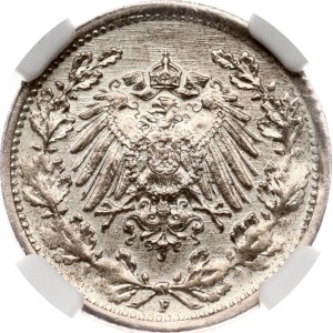 Germany 1/2 Mark 1918 F NGC MINT ERROR AU DETAILS