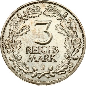 Germany Weimar Republic 3 Reichsmark 1925 J Rhineland