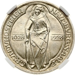 Germany Weimar Republic 3 Reichsmark 1928 A Naumburg NGC MS 63