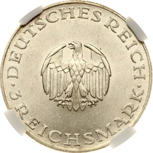 Germany Weimar Republic 3 Reichsmark 1929 A Lessing NGC MS 62