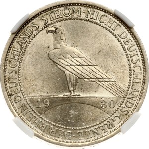 Germany Weimar Republic 3 Reichsmark 1930 A Liberation of Rhineland NGC MS 63
