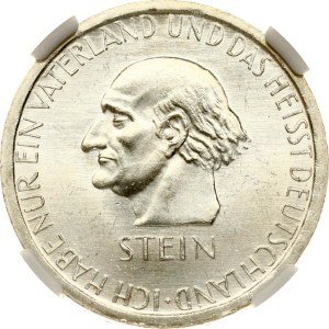 Germany Weimar Republic 3 Reichsmark 1931 A Freiherr vom Stein NGC MS 64