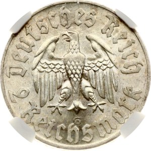 Germany Third Reich 2 Reichsmark 1933 G Martin Luther NGC MS 63