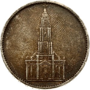 Germany Third Reich 5 Reichsmark 1934 J Potsdam Garrison Church