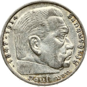 Germany Third Reich 5 Reichsmark 1935 A Hindenburg