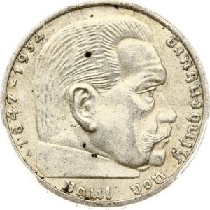 Germany Third Reich 2 Reichsmark 1939 A Hindenburg PCGS MS 62