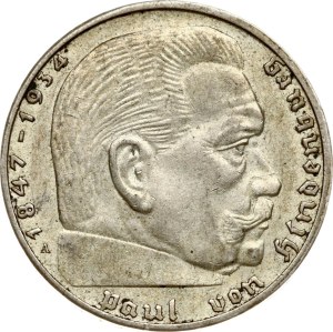 Germany Third Reich 2 Reichsmark 1939 A Hindenburg
