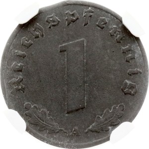 Germany Third Reich 1 Reichspfennig 1941 A NGC MINT ERROR AU DETAILS