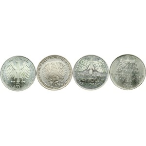 Germany Federal Republic 5 Mark 1971-1977 Lot of 4 coins