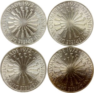 Germany Federal Republic 10 Mark 1972 Olympic Games Lot of 4 coins