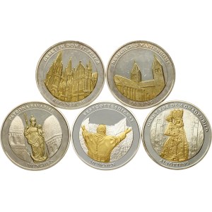Germany Commemorative Medals 2006 Benedictus XVI Set of 5 pcs