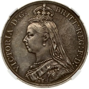 Great Britain Crown 1887 NGC AU 53