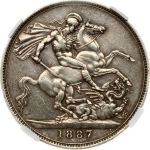 Great Britain Crown 1887 NGC AU 53