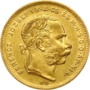 Hungary 20 Francs / 8 Forint 1875 KB